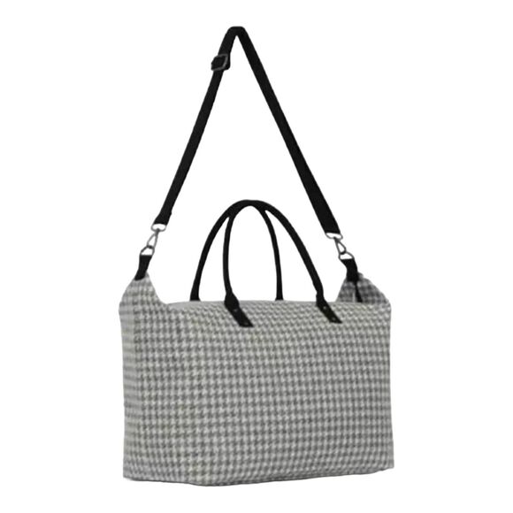 Lulu Dharma Houndstooth Weekender Tote Bag NWT — Holiday Gift Ready - Picture 3 of 12